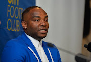Benni McCarthy speaks during his unveiling as the new Cape Town City FC head coach at Radisson Blu Hotel on June 13, 2017 in Cape Town, South Africa.