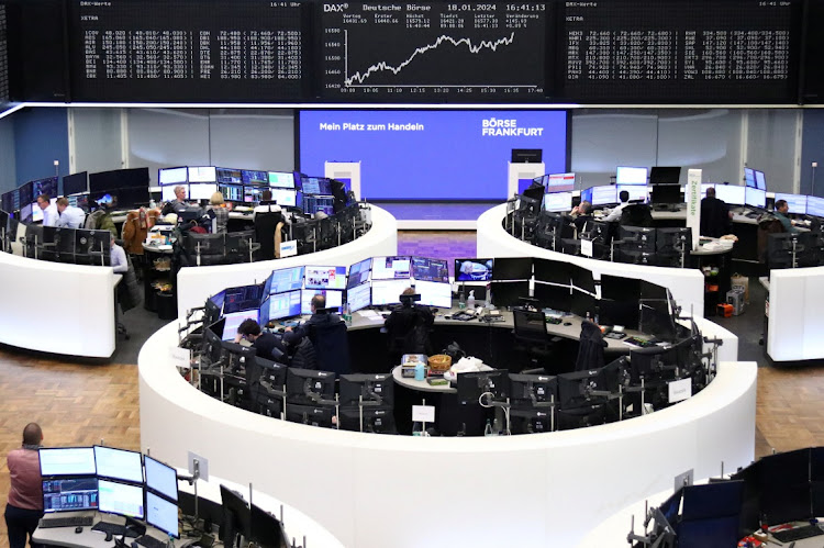 The German share price index DAX graph is pictured at the stock exchange in Frankfurt, Germany, January 18, 2024. Picture: REUTERS