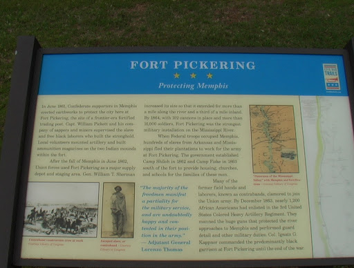 In June 1861, Confederate supporters in Memphis erected earthworks to protect the city here at Fort Pickering, the site of a frontier-era fortified trading post. Capt. William Pickett and his...