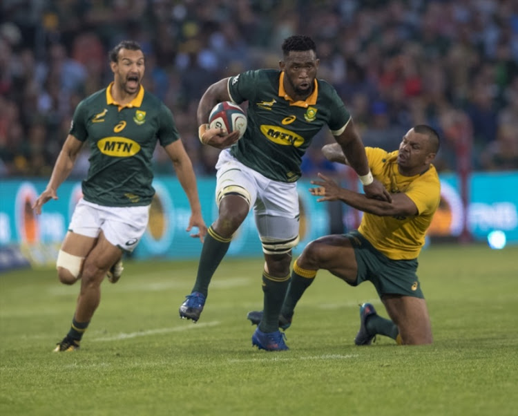 Siya Kolisi of the Springboks during the Rugby Championship 2017 match between South Africa and Australia at Toyota Stadium on September 30, 2017 in Bloemfontein, South Africa.