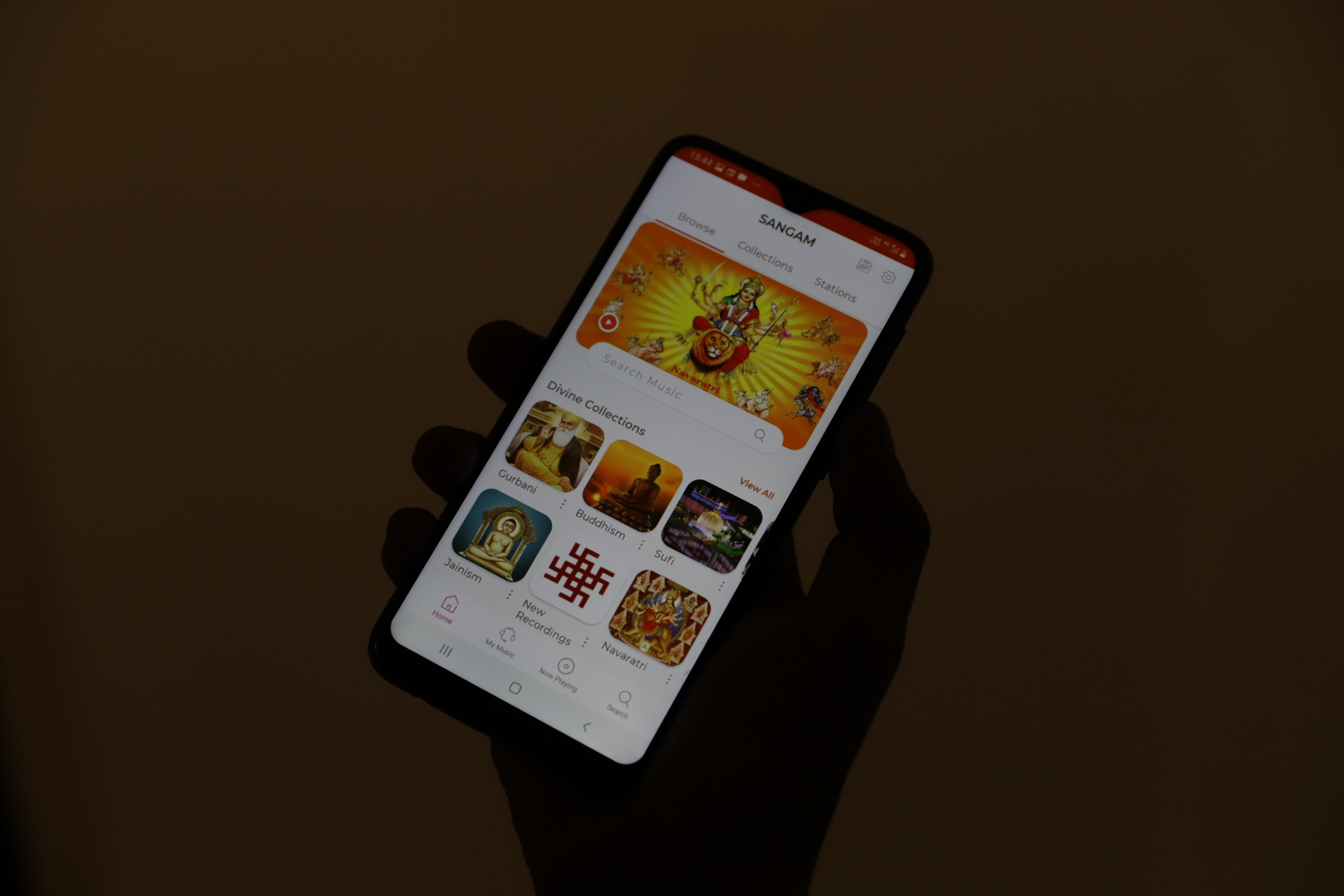 The government’s music app Sangam treats Hinduism as the “core of Indian culture”