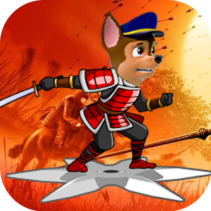 Hack Paw Run ninja Patrol samurai game