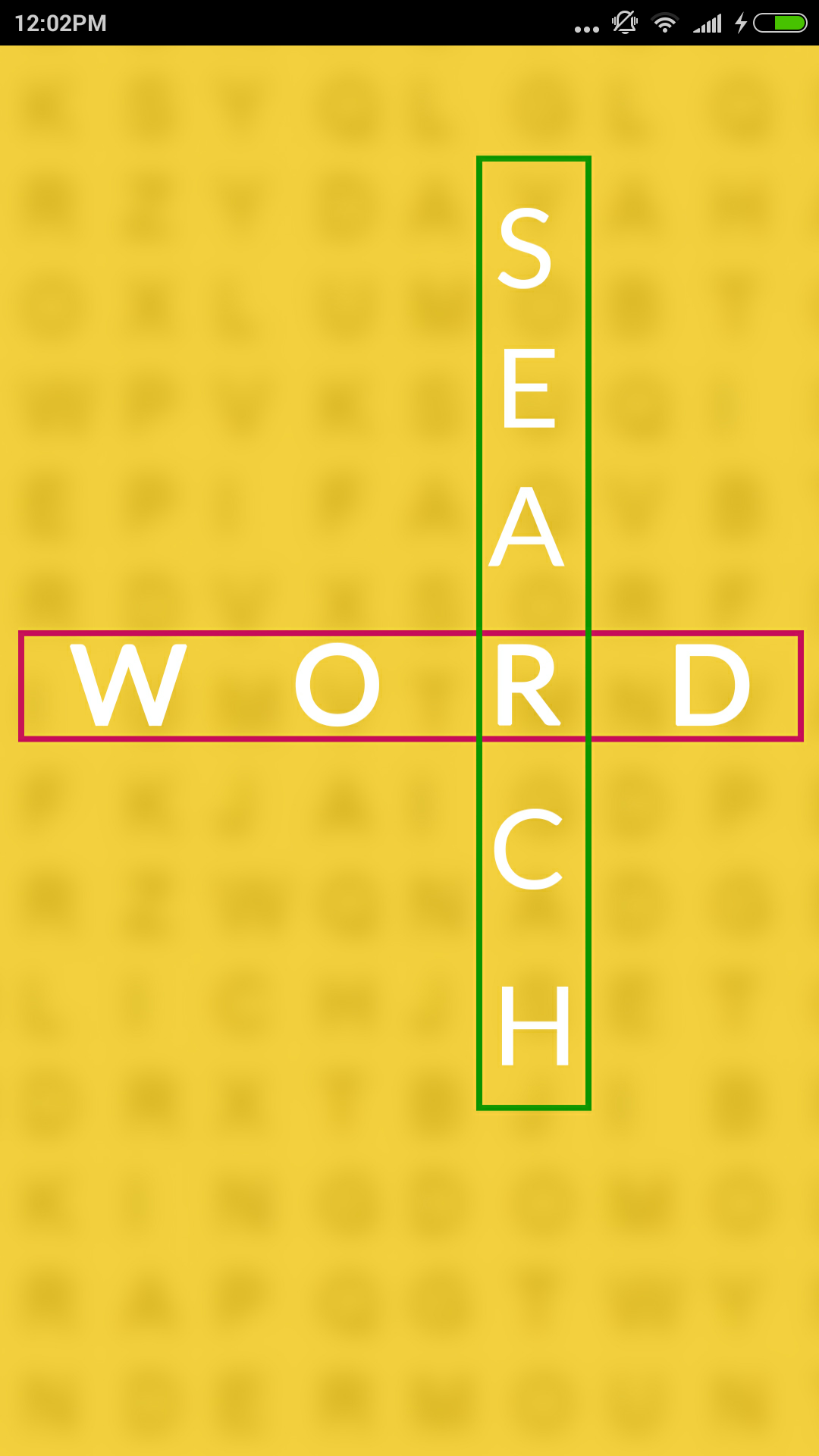 Android application Word Search Puzzle screenshort