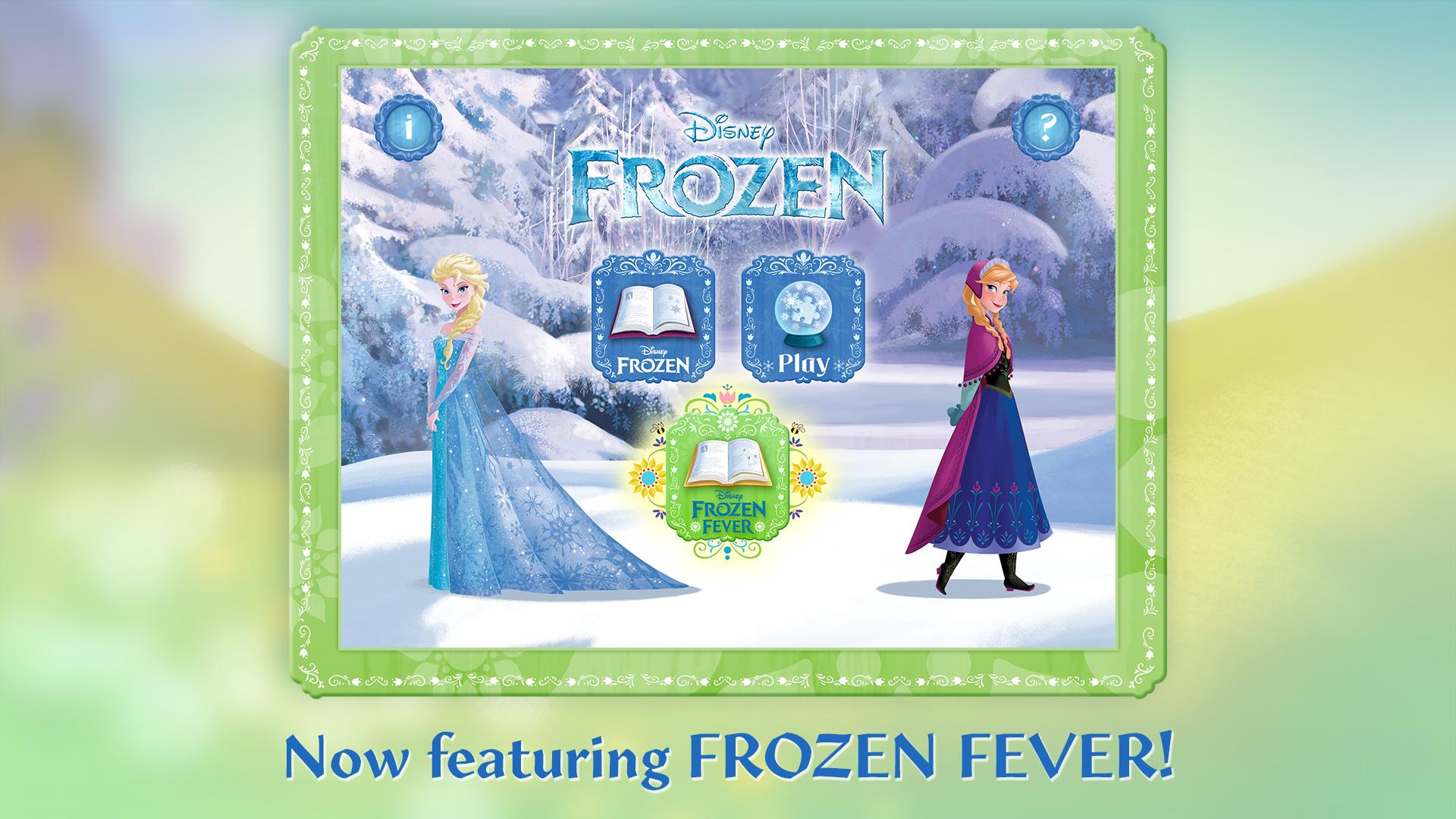Android application Frozen Storybook Deluxe screenshort