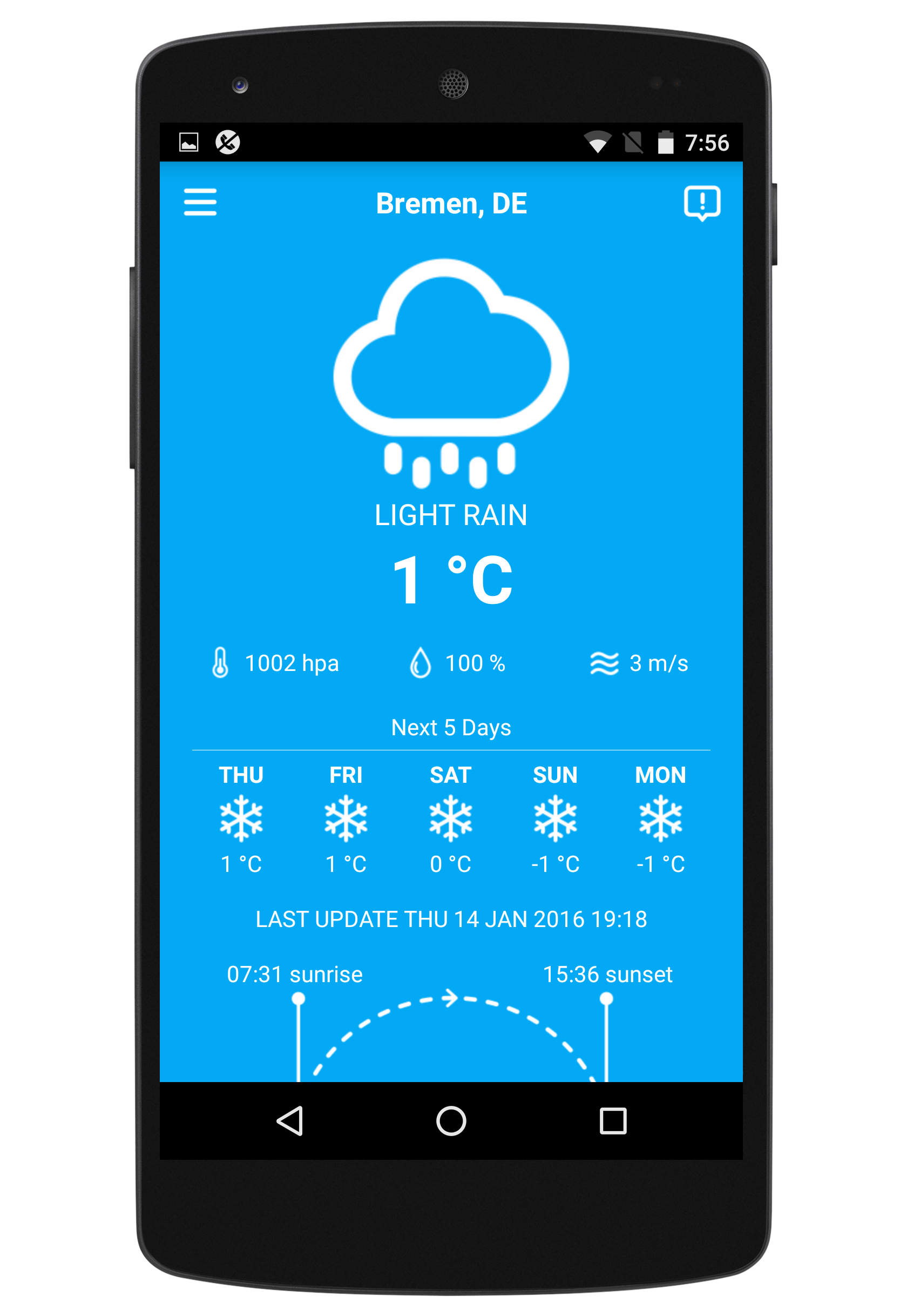 Android application WEATHER GERMANY screenshort