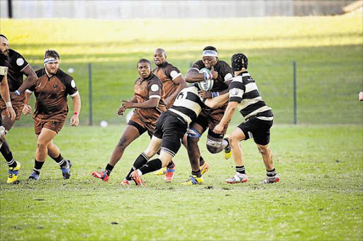 EXCITING RUGBY: Action from the game between the Border Bulldogs and Boland at Buffalo City Stadium. The Bulldogs will be back in action today in a Currie Cup qualifier against the Bulls Picture: MARK ANDREWS