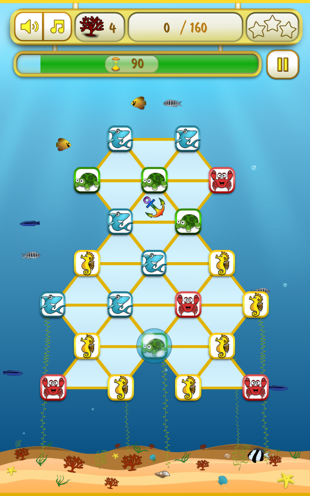 Android application Sea deeps - Casual 3 Match Game screenshort