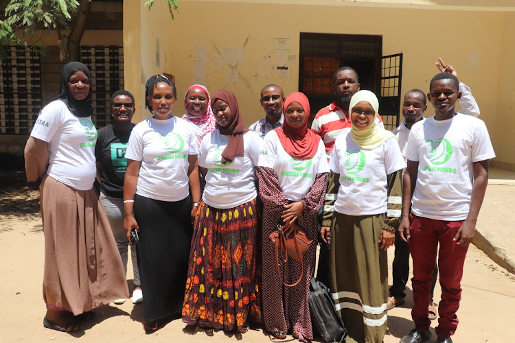 Green Minds group members at Tiwi Social Hall in Matuga sub-county, Kwale county on Wednesday, April 3, 2024.