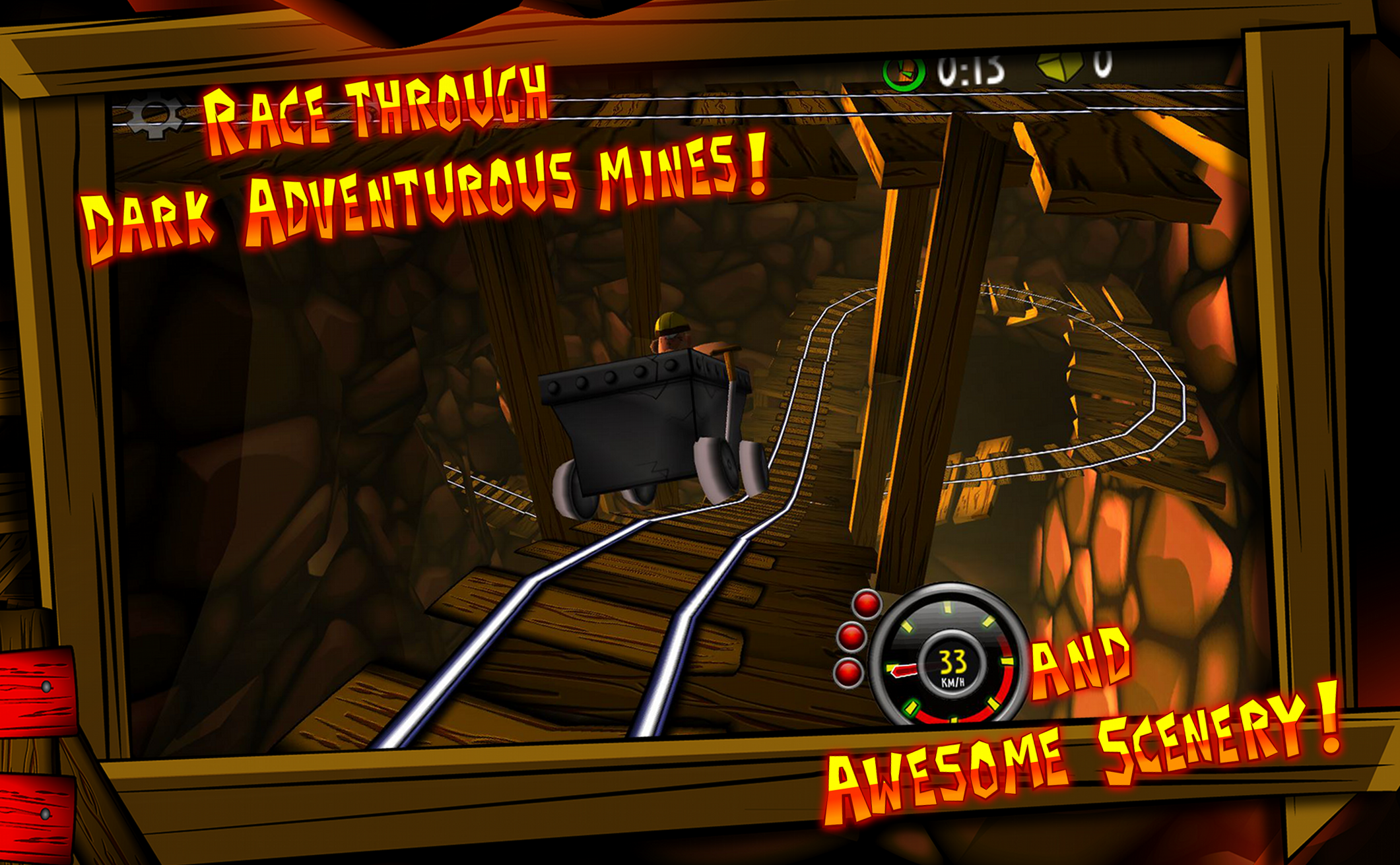 Android application Mine Cart Adventures (Free) screenshort