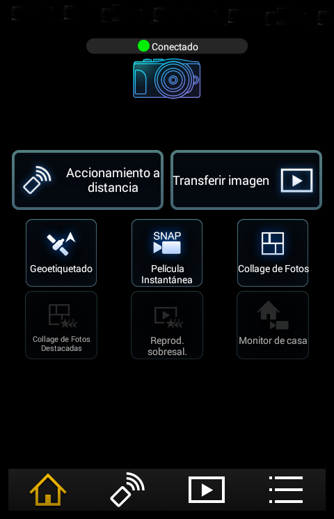 Android application Panasonic Image App screenshort