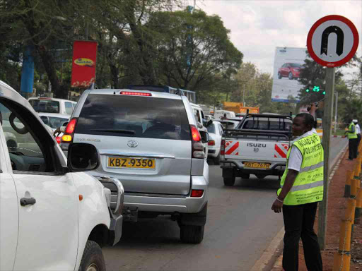 A file photo of motorists on Uhuru Highway in Nairobi. /ENOS TECHE