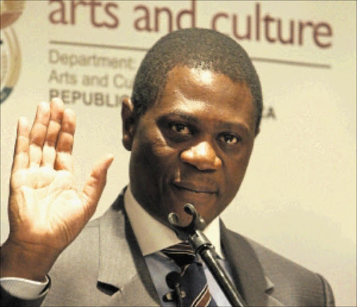 Arts and Culture Minister Paul Mashatile