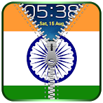 Indian Flag Zipper Lock Apk