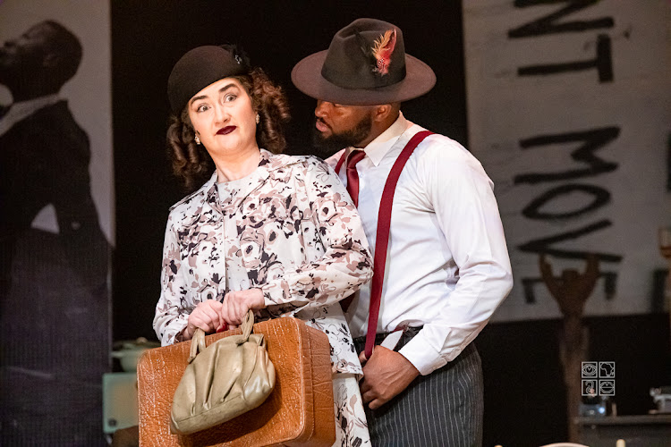 Terence Ngwila and Gaby Georgeson in the production of Sophiatown