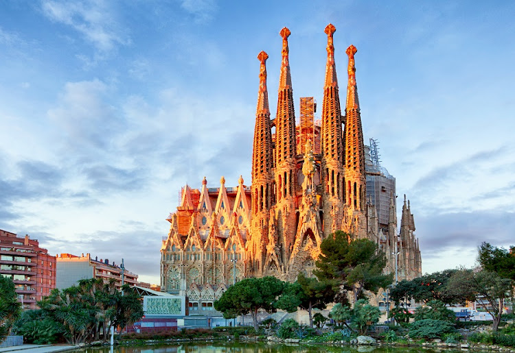 La Sagrada Familia basilica in Barcelona, Spain.