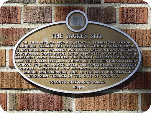 On this site, ca. 1450 A.D., stood a prehistoric Iroquois village. The settlement, which covered about 2 ha, was probably palisaded and included several longhouses. David Boyle, later appointed...