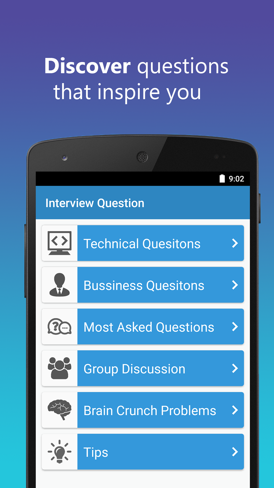 Android application Job Interview Questions Answer screenshort