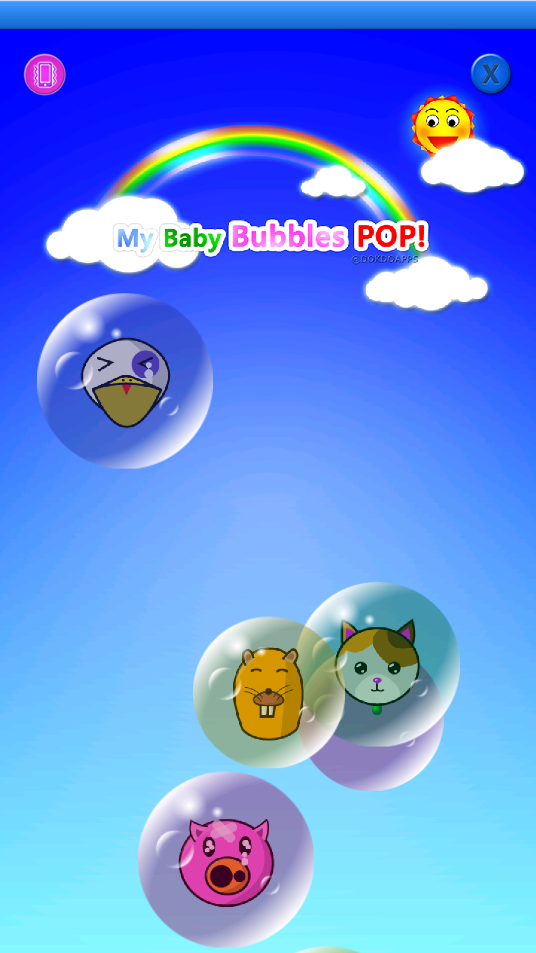 Android application My baby Game (Bubbles POP!) screenshort
