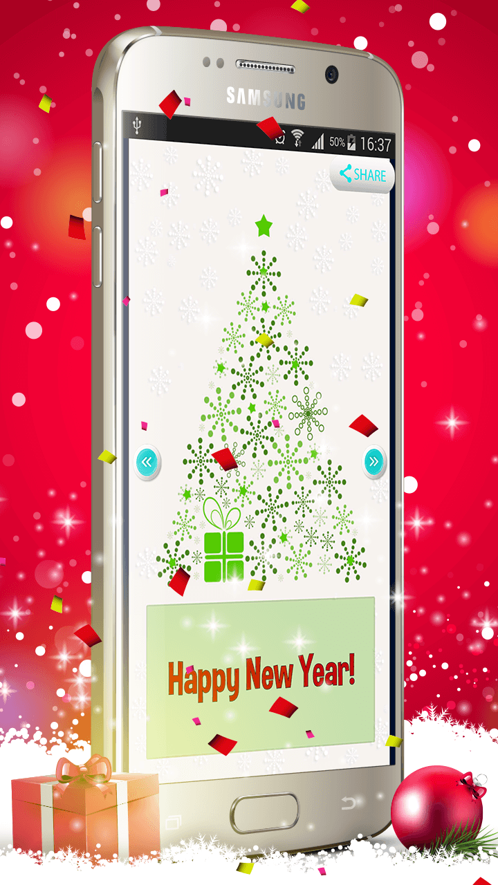 Android application New Year Greeting Cards screenshort