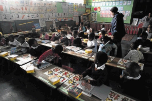 BLEAK FUTURE: AW Barnes Primary School in the dark last year after since Buffalo City Municipality cut off the power supply to the school because the Eastern Cape education department had not paid the electricity bill of several schools. Photo: ALAN EASON.