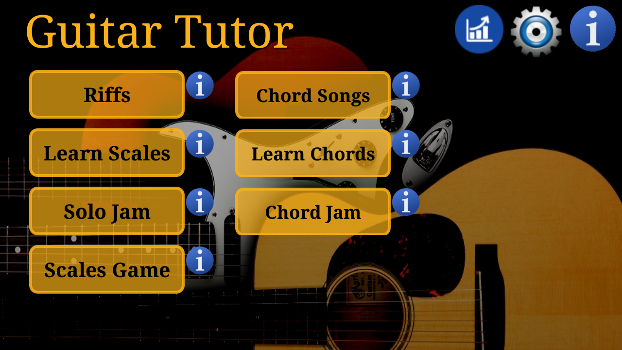 Android application Guitar Tutor - Learn Songs screenshort