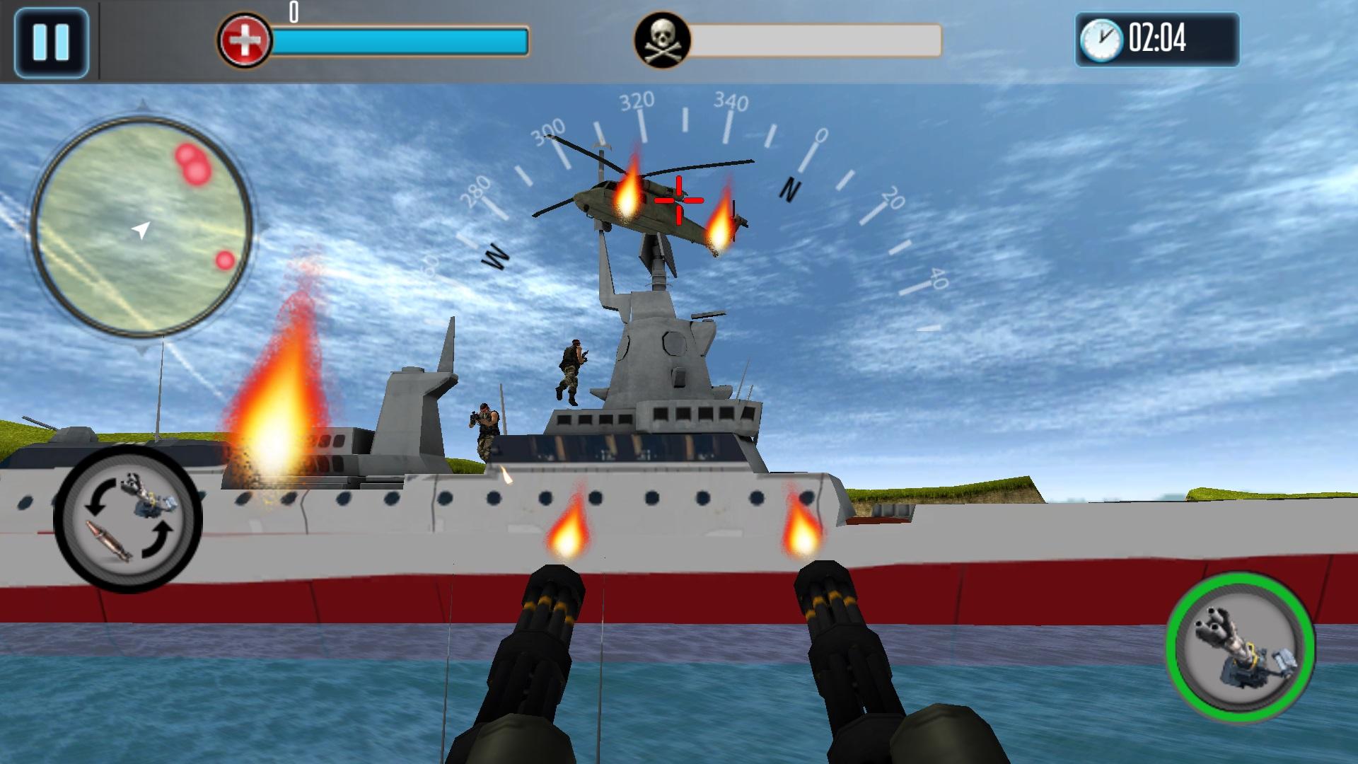 Android application Navy Gunner Shoot War 3D screenshort