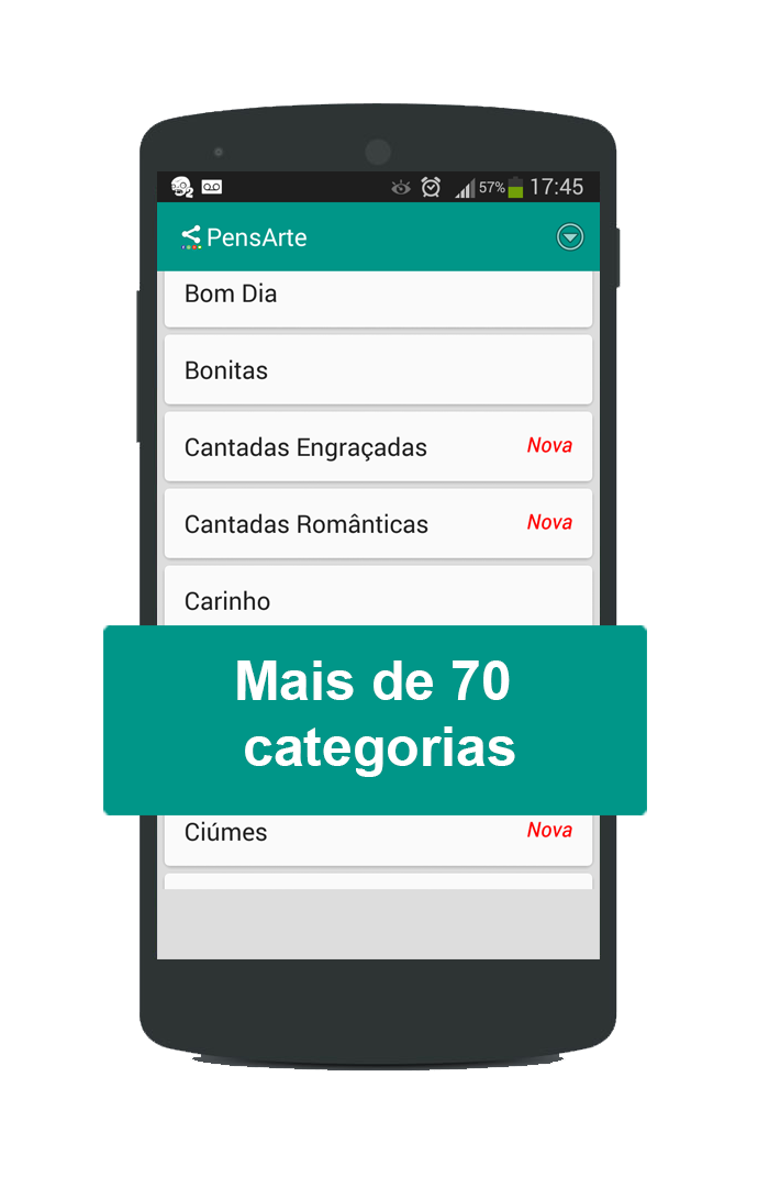 Android application Frases e Mensagens Prontas PRO screenshort