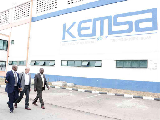 Kemsa warehouse in Embakasi, Nairobi.