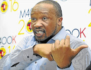 ON THE ATTACK: Numsa general secretary Irvin Jim at a press conference in Newtown, Johannesburg, yesterday. He said the ANC had been captured by a few 'filthy rich' blacks led by Cyril Ramaphosa