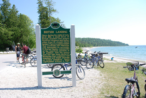 Here during the night of July 16-17, 1812, a small force of British regulars and several hundred voyageurs and Indian allies from St. Joseph Island landed. They occupied a height that overlooks...