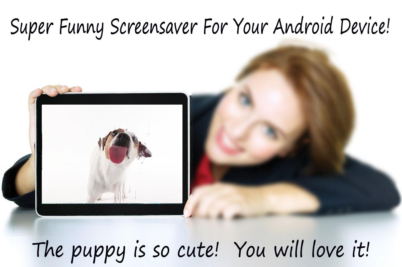 Android application Puppy Licks Screen - Free, HD screenshort