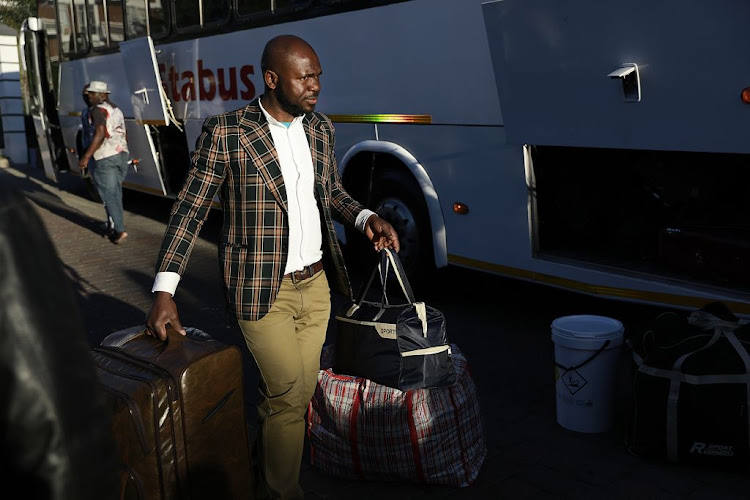 Nigerian nationals are being repatriated this week following a wave of xenophobic violence in SA. Families boarded buses in Johannesburg on September 11 2019.