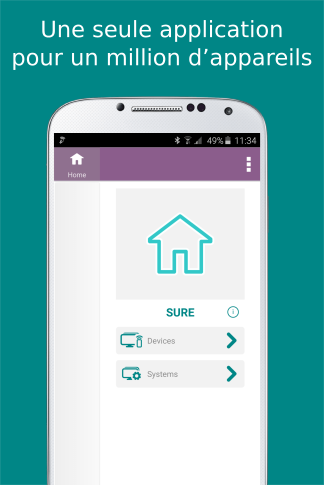 Android application SURE - Smart Home and TV Universal Remote screenshort