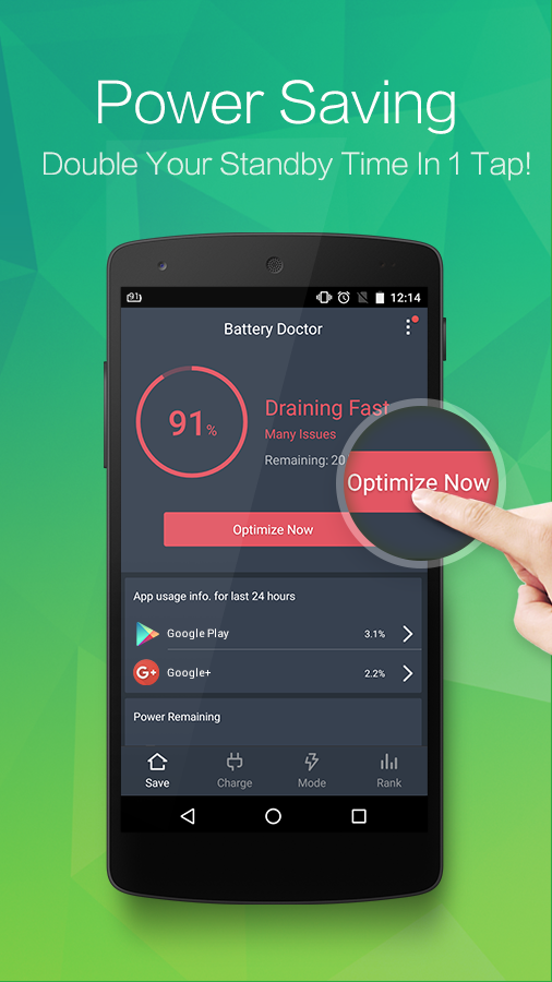 Android application Battery Doctor (Battery Saver) screenshort
