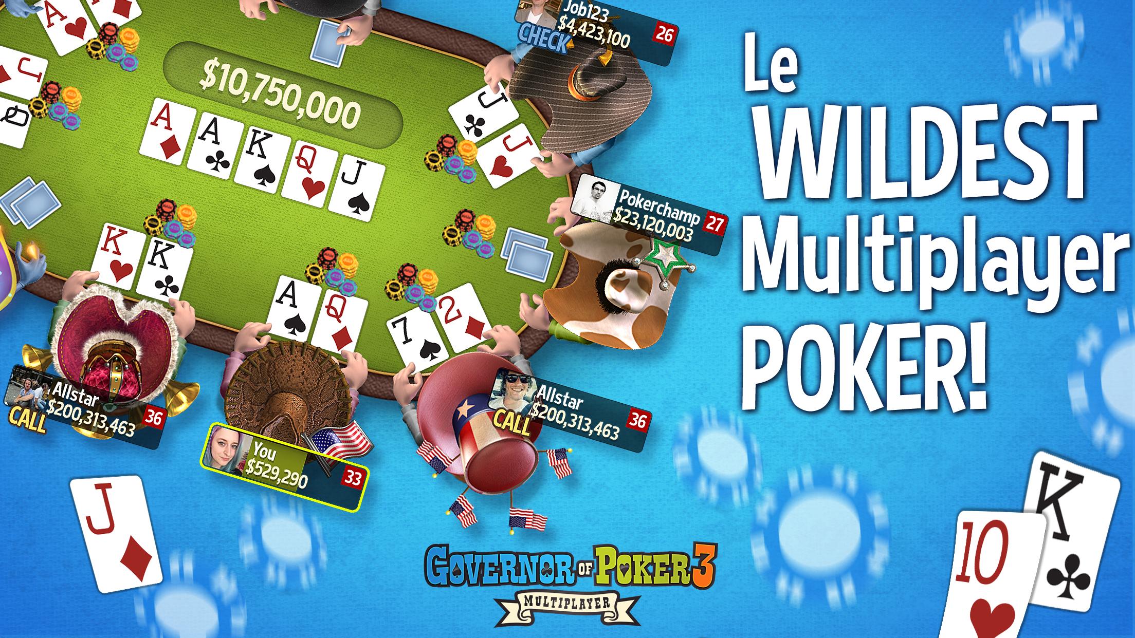 Android application Governor of Poker 3 - Texas screenshort