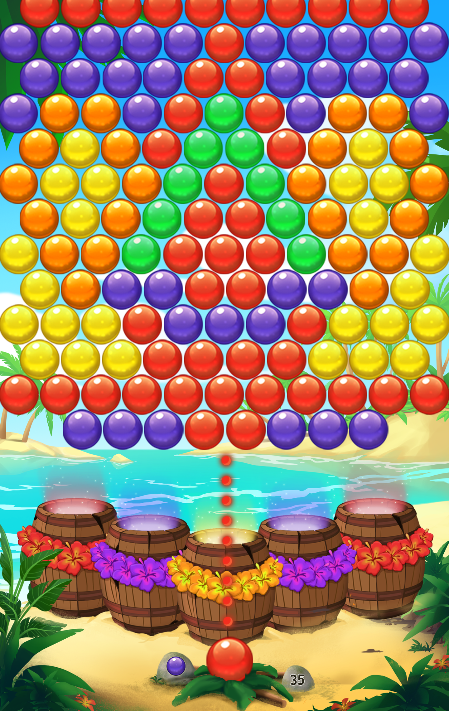Android application Bubble Beach Buster screenshort