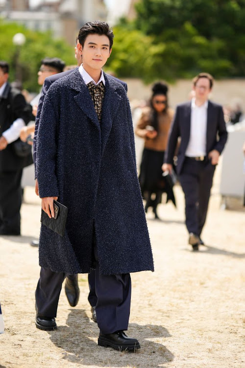 Arthur Chen Feiyu arrives at the Dior mens spring/summer 2023 show.