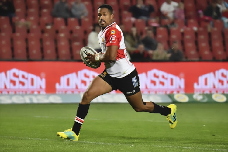 Sylvian Mahuza of the Golden Lions during the Currie Cup match between Xerox Golden Lions XV and Tafel Lager Griquas at Emirates Airline Park on August 24, 2018 in Johannesburg, South Africa.