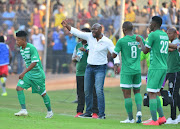 Stephen Komphela coach of Bloemfontein Celtic during the Absa Premiership match between Black Leopards and Bloemfontein Celtic at Thohoyandou Stadium on September 16, 2018 in Thohoyandou, South Africa. 