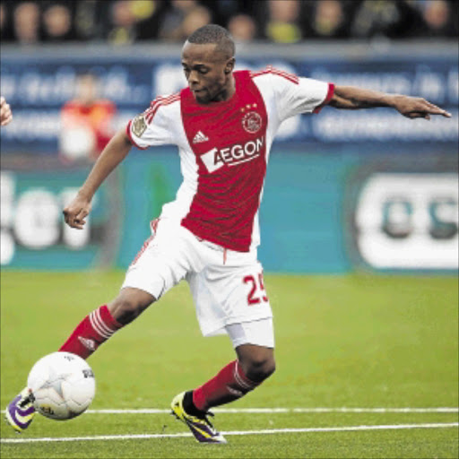HAPPY : Thulani Serero of Ajax Amsterdam set to face Barcelona on Wednesday Photo: Getty Images