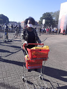 Hazel Sithole, 39, said she arrived at Atteridgville plaza at about 5am. Sithole, who is also a nurse working in the Covid-19 ward, was excited to be number one in the long queue.