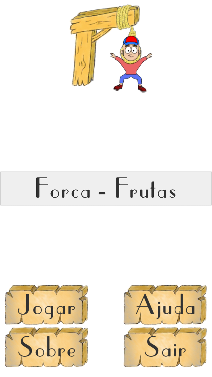 Android application Jogo da Forca - Frutas screenshort