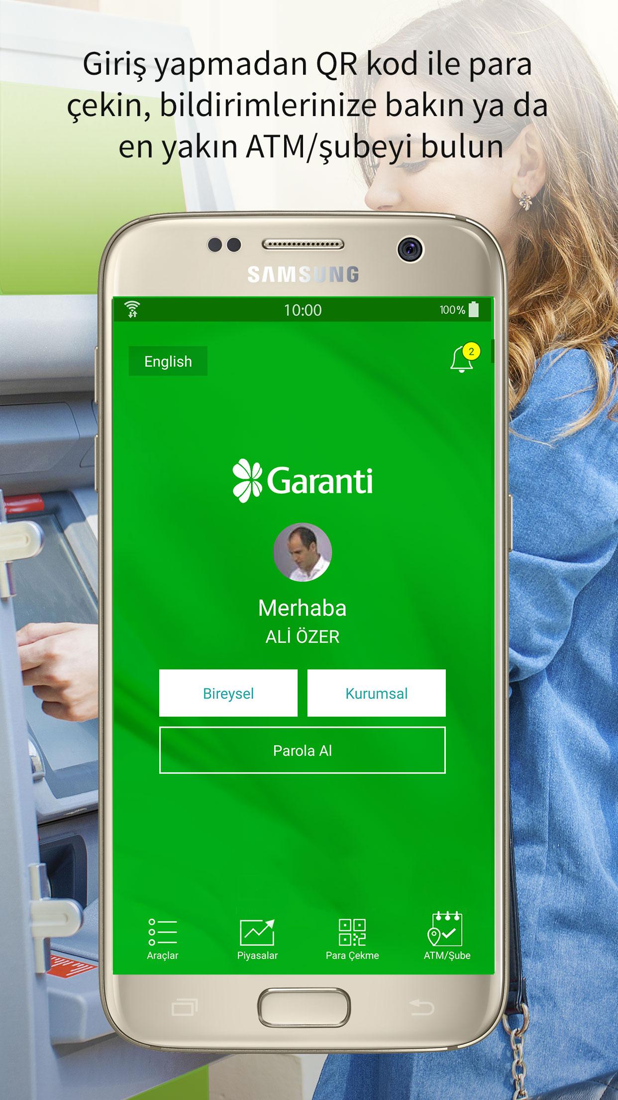 Android application Garanti BBVA Mobile screenshort