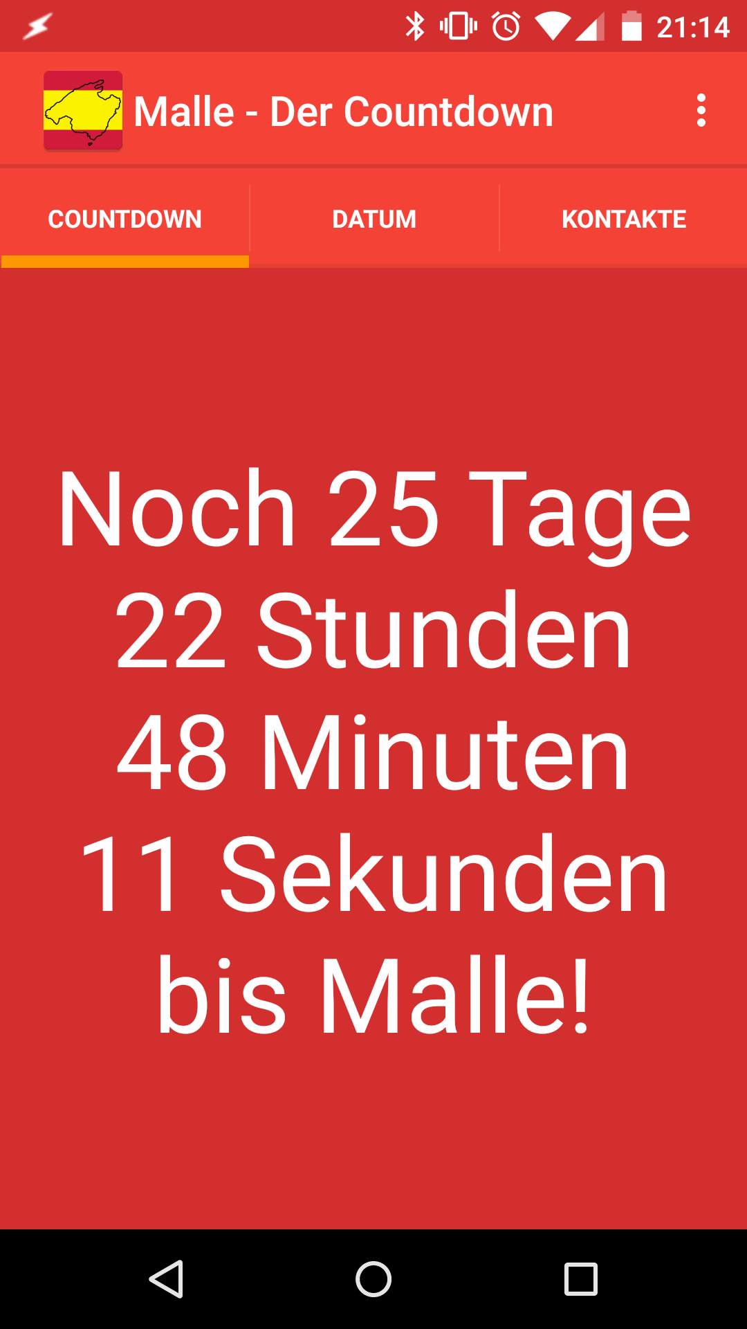 Android application Malle - Der Countdown screenshort