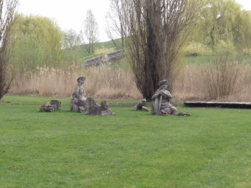 Elbauenpark / Skulpturen der Flüsse