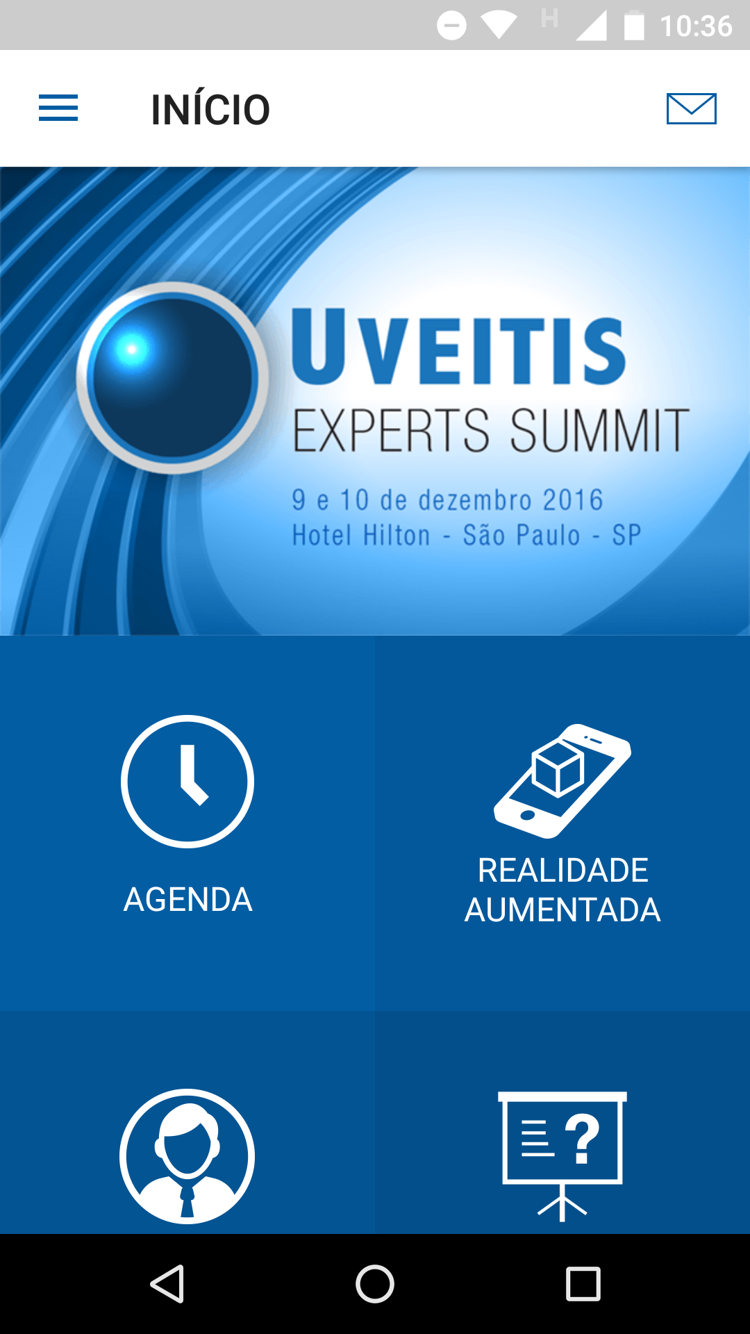 Android application Uveitis Experts Summit screenshort