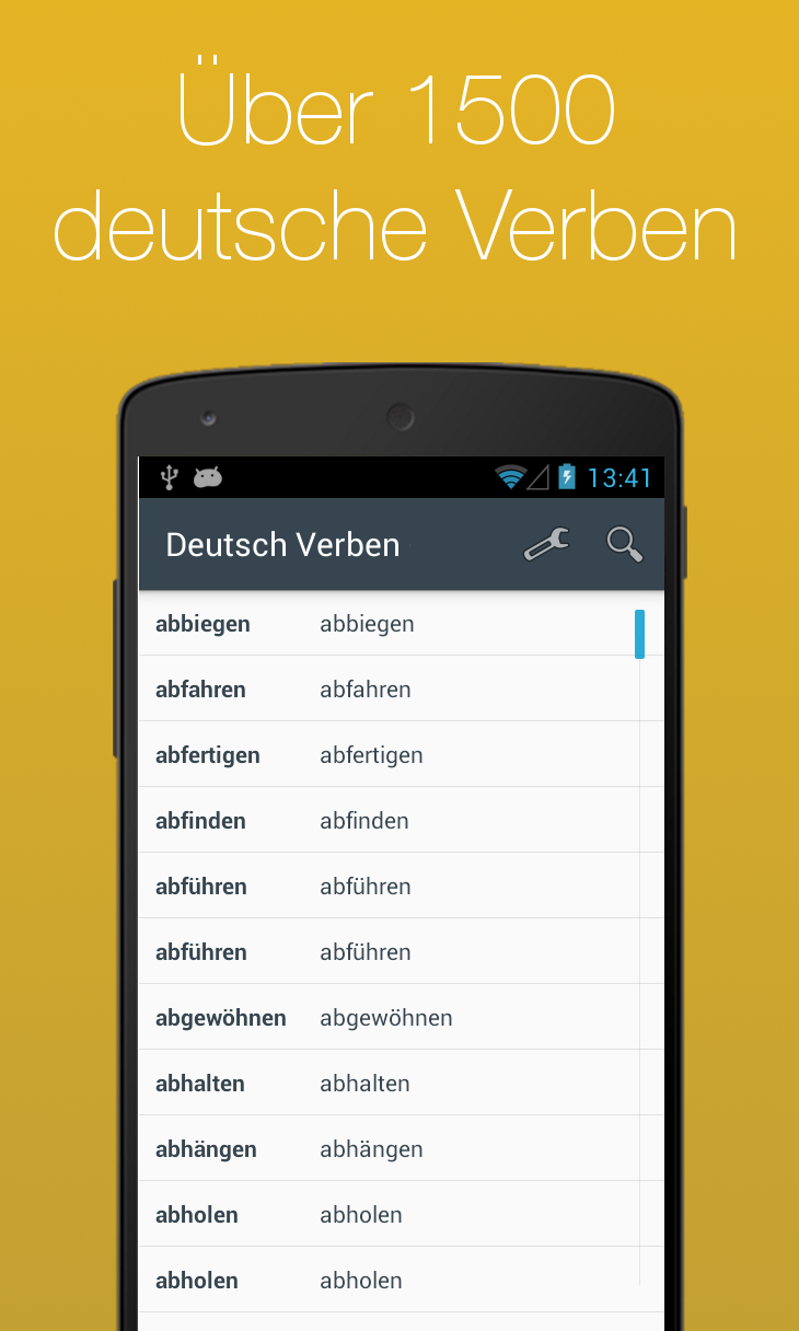 Android application German Verb Conjugator screenshort