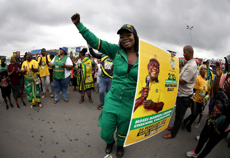 ANC president Cyril Ramaphosa during a walk-about at Umlazi Mega City. Photo: SANDILE NDLOVU