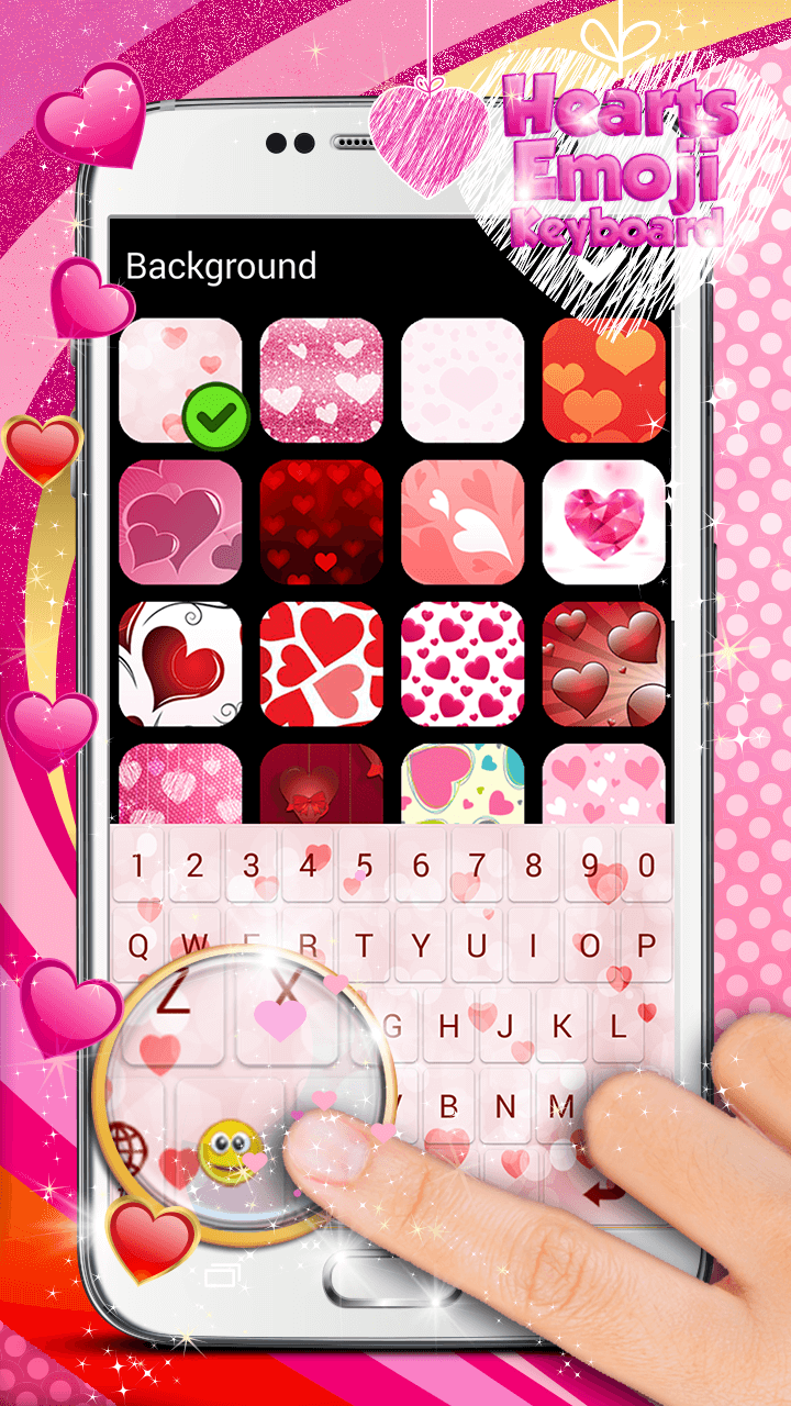 Android application Hearts Emoji Keyboard screenshort