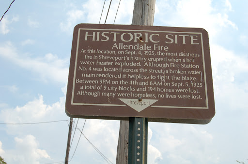 At this location, on Sept. 4, 1925, the most disatrous [sic] fire in Shreveport's history erupted when a hot water heater exploded. Although Fire Station No. 4 was located across the street, a...